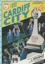 Cardiff City v Rochdale 03-Oct-1992