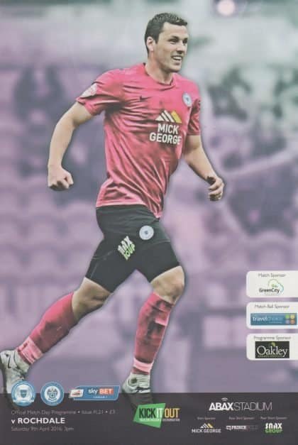 Peterborough United v Rochdale   09-Apr-2016