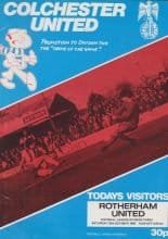 Colchester United v Rotherham United 25-Oct-1980