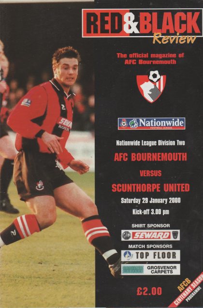 AFC Bournemouth v Scunthorpe United 29-Jan-2000