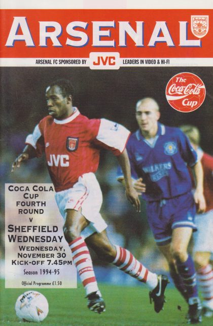 Arsenal v Sheffield Wednesday 30-Nov-1994