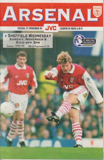 Arsenal v Sheffield Wednesday 06-Nov-1994