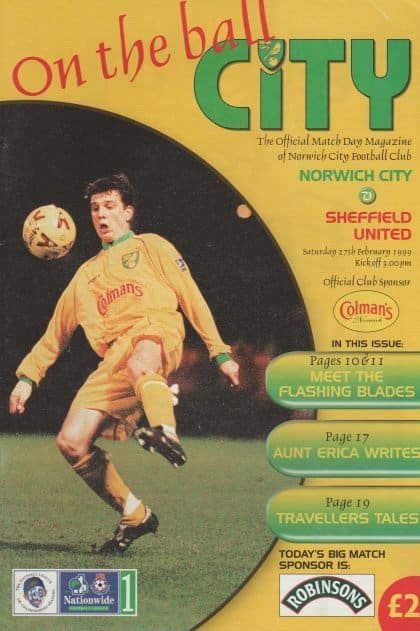 Norwich City v Sheffield United 27-Feb-1999