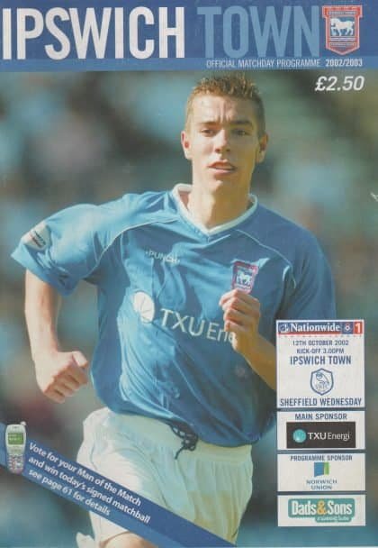 Ipswich Town v Sheffield Wednesday 12-Oct-2002