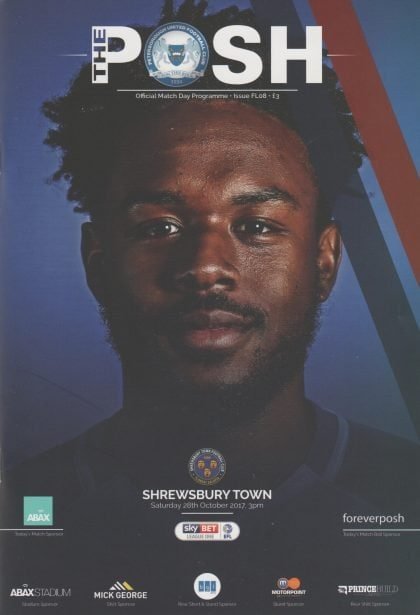 Peterborough United v Shrewsbury Town 28-Oct-2017