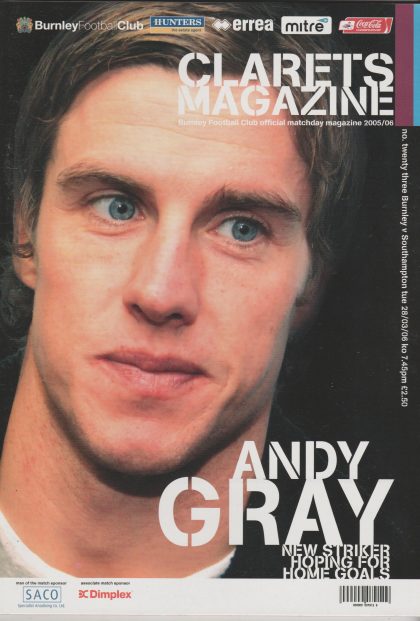 Burnley v Southampton  28-Mar-2006
