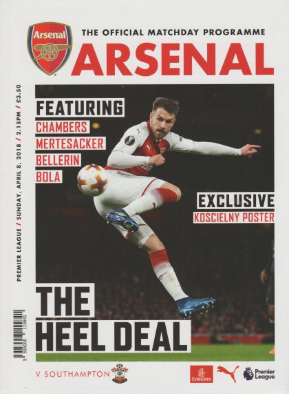 Arsenal v Southampton 08-Apr-2018