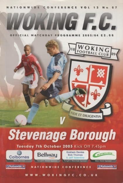 Woking v Stevenage Borough 07-Oct-2003