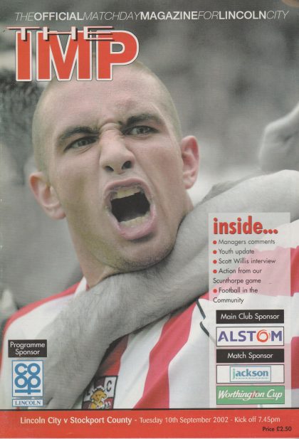 Lincoln City v Stockport County 10-Sep-2002