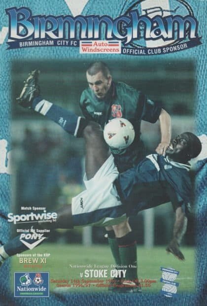 Birmingham City v Stoke City 14-Sep-1996