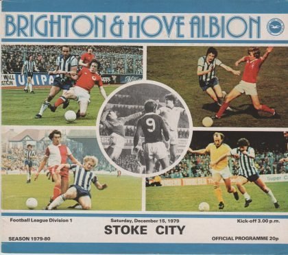 Brighton and Hove Albion v Stoke City 15-Dec-1979
