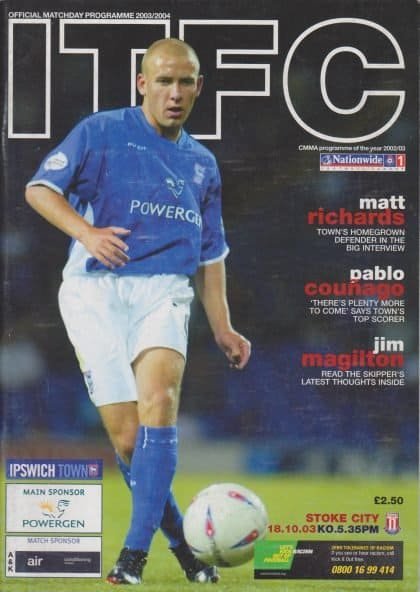 Ipswich Town v Stoke City 18-Oct-2003