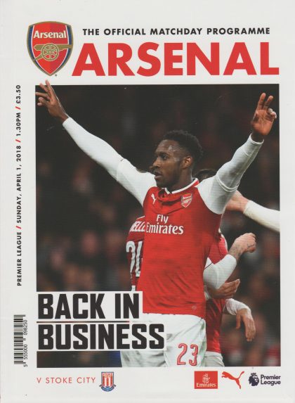 Arsenal v Stoke City 01-Apr-2018