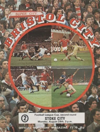 Bristol City v Stoke City   29-Aug-1977