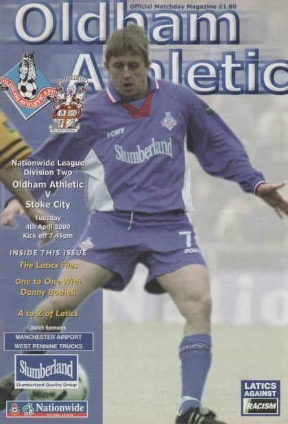 Oldham Athletic v Stoke City 04-Apr-2000