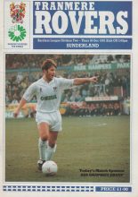 Tranmere Rovers v Sunderland 26-Dec-1991