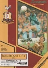Bradford City v Swansea City  16-Jan-1993