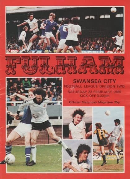 Fulham v Swansea City  23-Feb-1980
