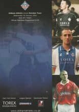 Oldham Athletic v Swindon Town 16-Jan-2002