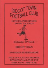 Didcot Town v Swindon Supermarine 25-Mar-1998