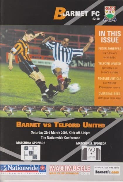 Barnet v Telford United 23-Mar-2002