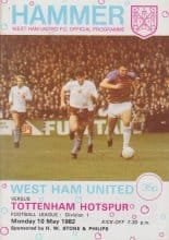 West Ham United v Tottenham Hotspur 10-May-1982