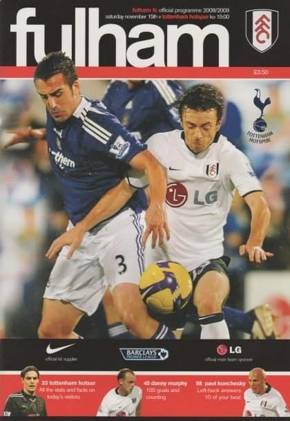 Fulham v Tottenham Hotspur 15-Nov-2008