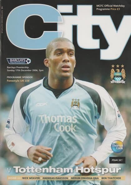 Manchester City v Tottenham Hotspur 17-Dec-2006
