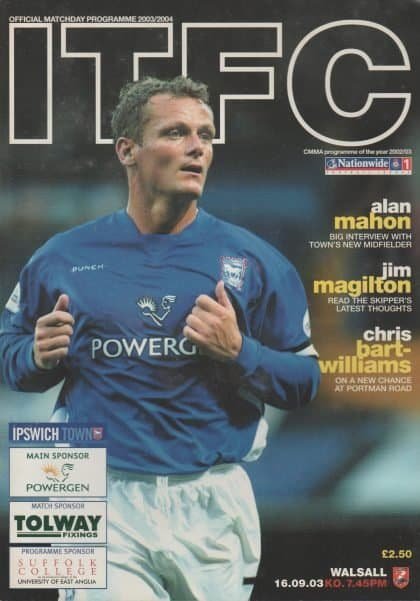 Ipswich Town v Walsall 16-Sep-2003