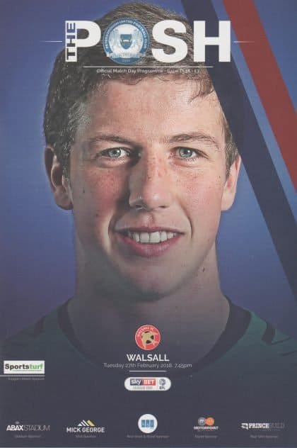 Peterborough United v Walsall  27-Feb-2018