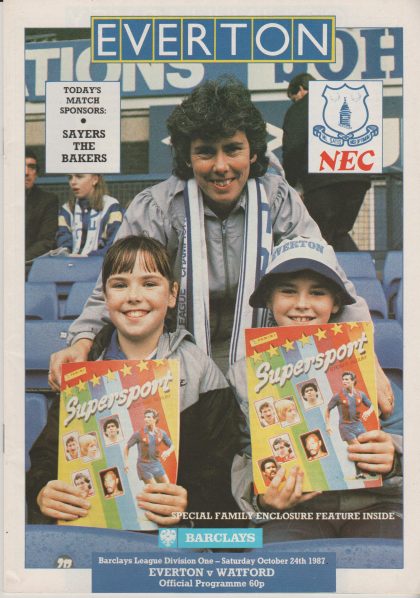 Everton v Watford 24-Oct-1987