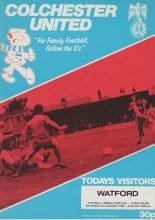 Colchester United v Watford 03-Jan-1981