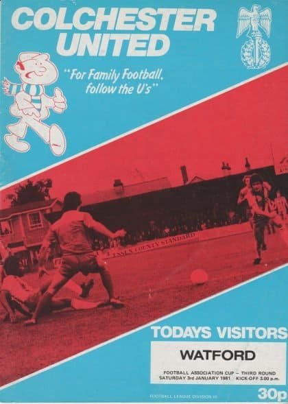Colchester United v Watford 03-Jan-1981