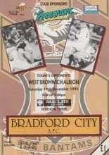 Bradford City v West Bromwich Albion 14-Dec-1991