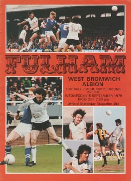Fulham v West Bromwich Albion 05-Sep-1979