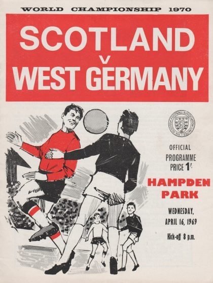 Scotland v West Germany 16-Apr-1969