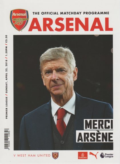 Arsenal v West Ham United 22-Apr-2018