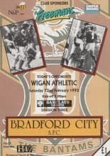 Bradford City v Wigan Athletic  22-Feb-1992