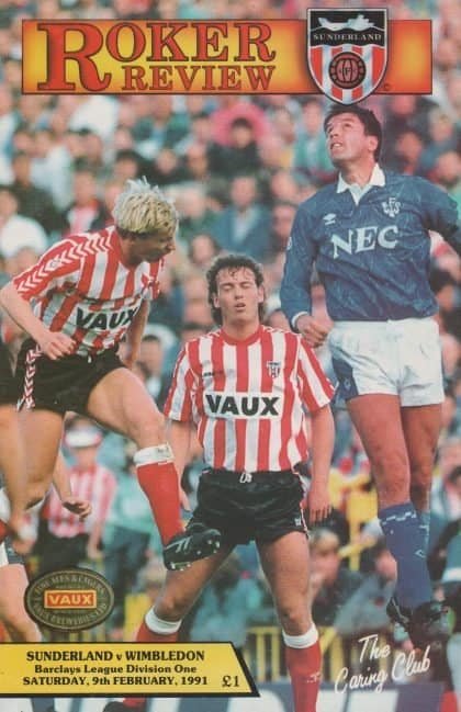 Sunderland v Wimbledon 09-Feb-1991