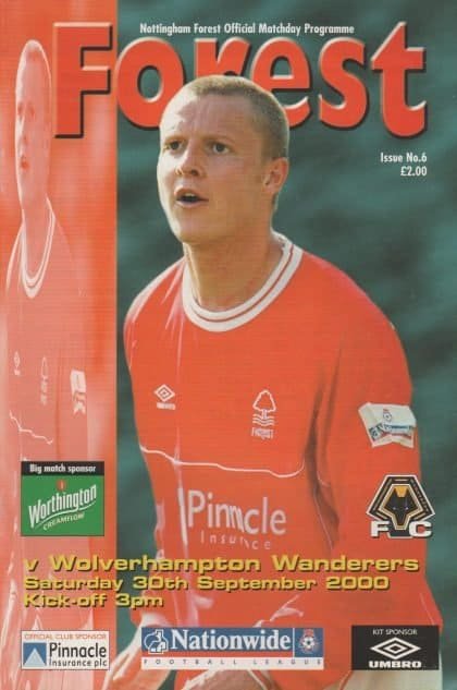 Nottingham Forest v Wolverhampton Wanderers   30-Sep-2000