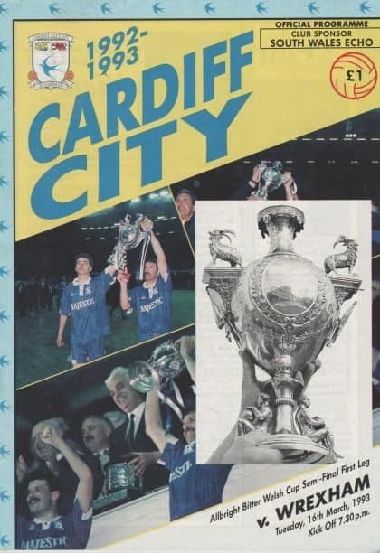 Cardiff City v Wrexham 16-Mar-1993