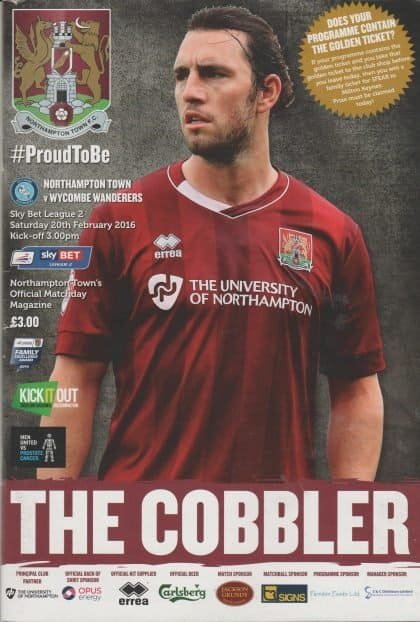 Northampton Town v Wycombe Wanderers  20-Feb-2016