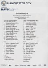 Manchester City v AFC Bournemouth  17-Sep-2016