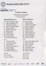 Manchester City v West Ham United  28-Aug-2016