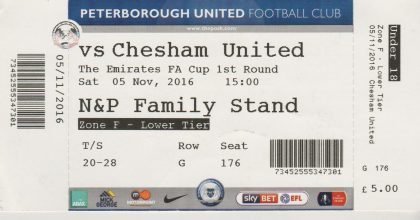 Peterborough United v Chesham United   05-Nov-2016