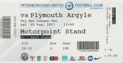 Peterborough United v Plymouth Argyle  05-Aug-2017