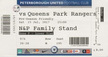 Peterborough United v Queens Park Rangers 15-Jul-2017