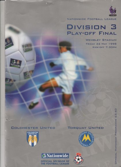 Colchester United v Torquay United  22-May-1998