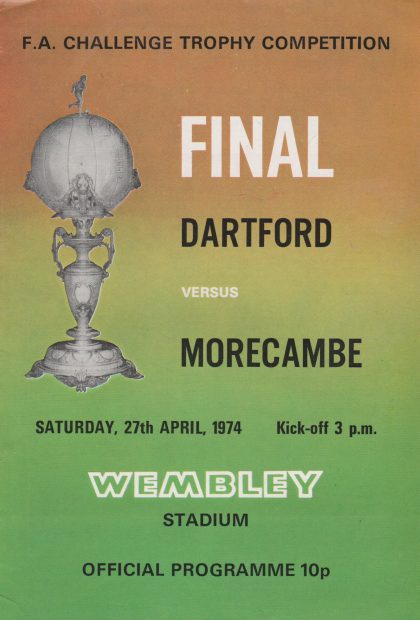 Dartford v Morecambe 27-Apr-1974