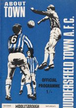 Huddersfield Town v Middlesbrough  18-Oct-1967